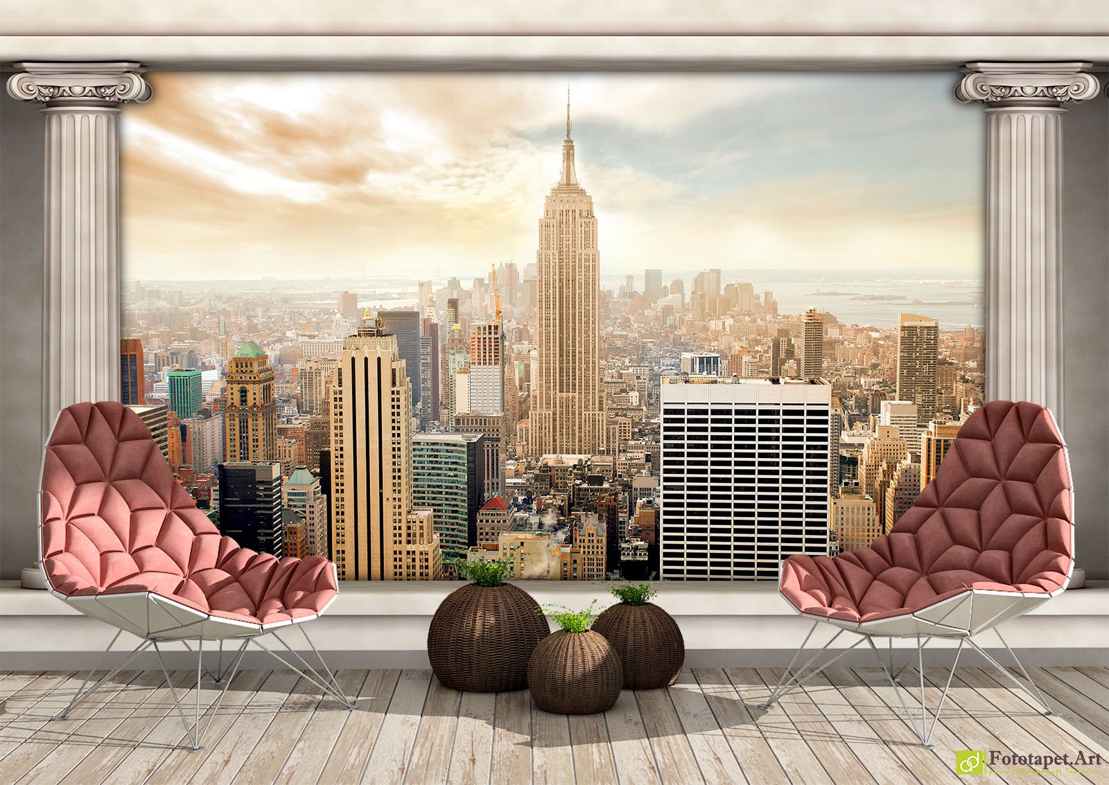 City Wallpaper & Wall Murals - Manhattan  Our cityscape  murals will turn your walls into the talk of the town